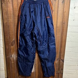 Adidas Blue Pants with Orange Accents